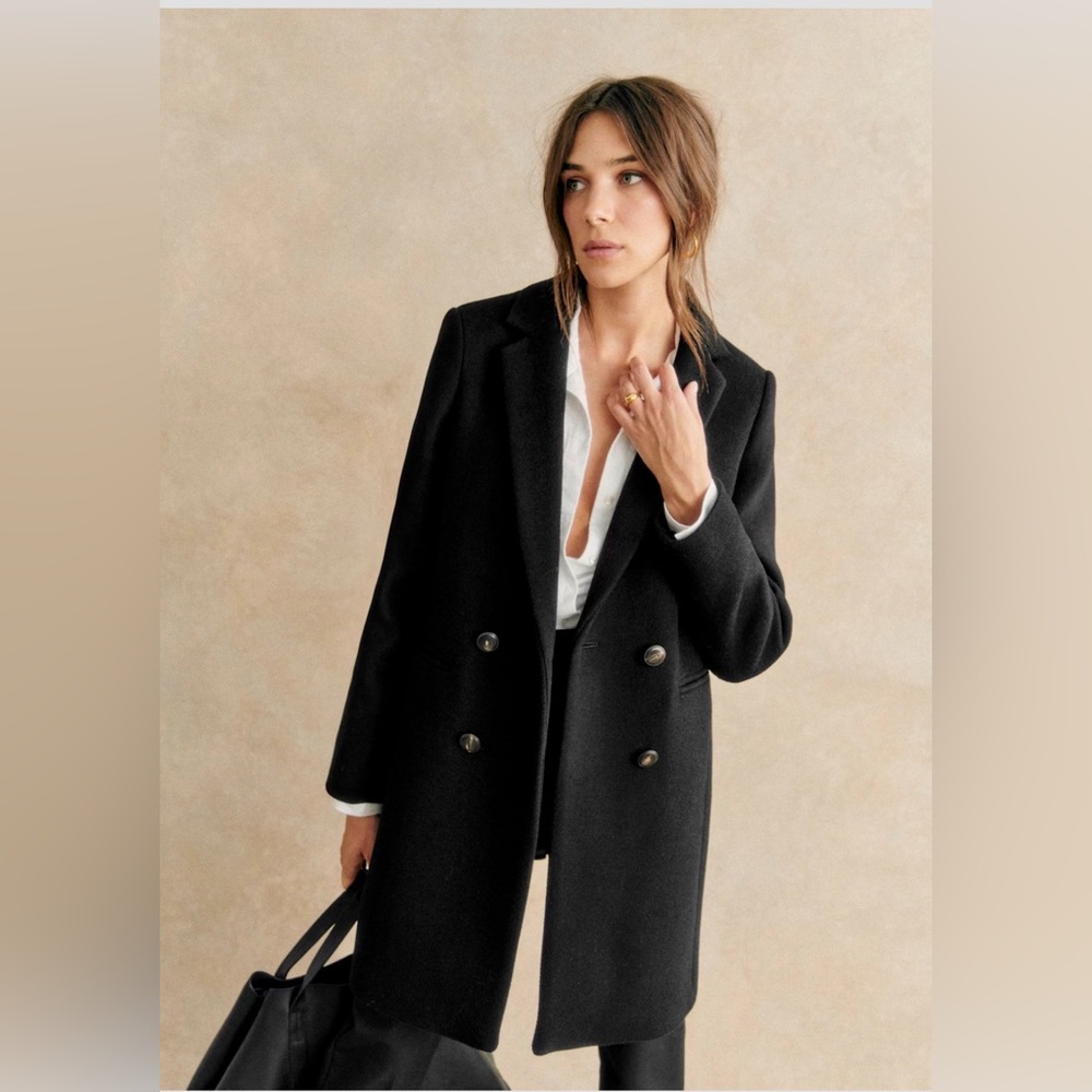 Sezane Johnson Coat Camel. - Size 38